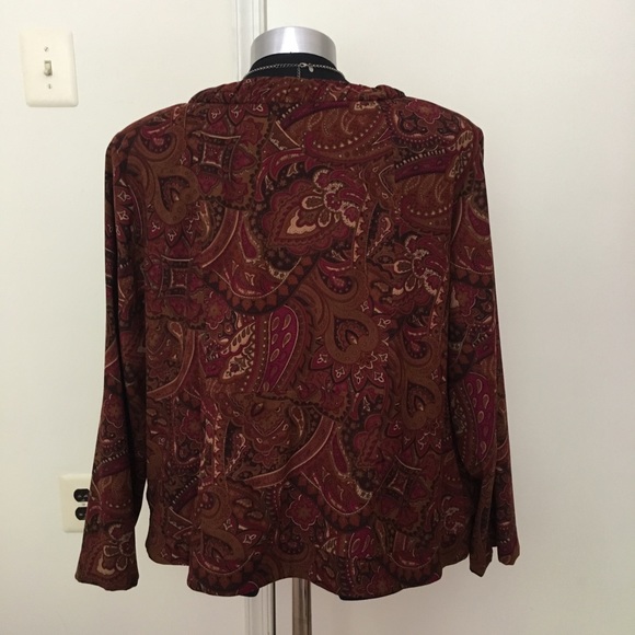 EUC Beautiful Notations zippered jacket - Picture 4 of 8